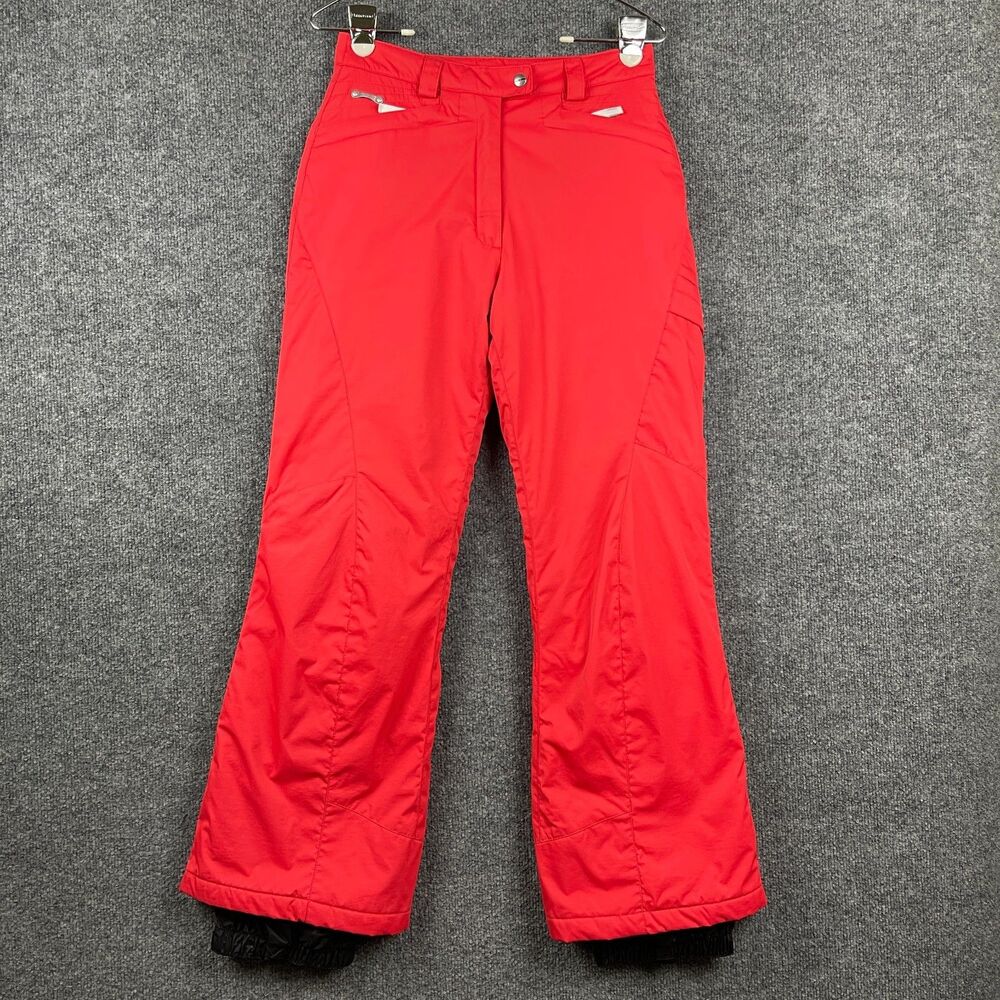 Spyder Kids Ski Snow Pants Size 18 Red Waterproof Insulated Winter Outdoor